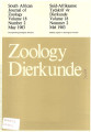 South African Journal of Zoology, vol. 18, no. 2, (1983). 