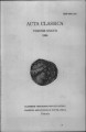 Acta Classica: Proceedings of the Classical Association of South Africa, vol. 37, (1994). 