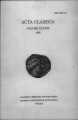 Acta Classica: Proceedings of the Classical Association of South Africa, vol. 38, (1995). 