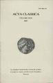 Acta Classica: Proceedings of the Classical Association of South Africa, vol. 30, (1987). 