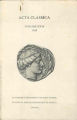 Acta Classica: Proceedings of the Classical Association of South Africa, vol. 26, (1983). 