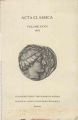 Acta Classica: Proceedings of the Classical Association of South Africa, vol. 27, (1984). 