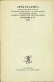 Acta Classica: Proceedings of the Classical Association of South Africa, vol. 16, (1973). 