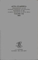 Acta Classica: Proceedings of the Classical Association of South Africa, vol. 08, (1965). 