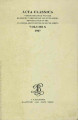 Acta Classica: Proceedings of the Classical Association of South Africa, vol. 10, (1967). 