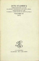 Acta Classica: Proceedings of the Classical Association of South Africa, vol. 15, (1972). 