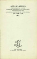 Acta Classica: Proceedings of the Classical Association of South Africa, vol. 18, (1975). 