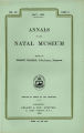 Annals of the Natal Museum, vol. 07, no. 2, (May 1933) 