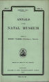 Annals of the Natal Museum, vol. 02, no. 4, (Aug 1913) 
