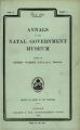 Annals of the Natal Government Museum, vol. 02, no. 1, (Jul 1909) 