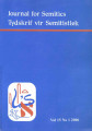 Journal for Semitics, vol. 15, no. 1, (2006). 