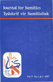 Journal for Semitics, vol. 09, no. 1 & 2, (1997). 